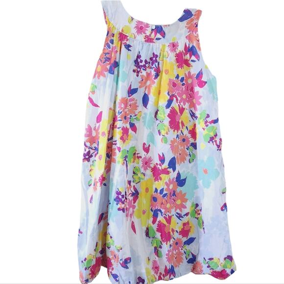 Old Navy Floral Sundress Girls Large Plus 10-12, Sleeveless, Cotton Dress - Picture 2 of 5